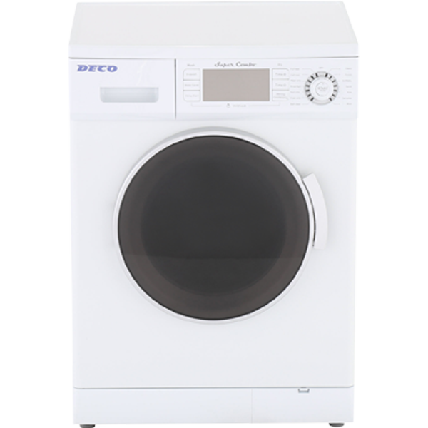 Deco - All-in-One 1.57 cu. ft. Compact Combo Washer and Electric Dryer with Optional Condensing/Venting Dry in White